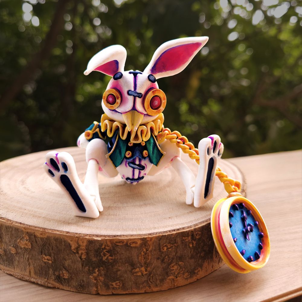 【恐怖系列】64.越狱兔White Rabbit-3D合纵社-3D打印模型STL格式3mf格式免费下载！