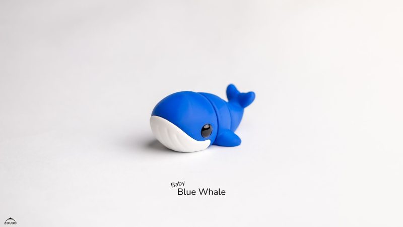 小蓝鲸鱼 Baby_Blue_Whale-3D合纵社-3D打印模型STL格式3mf格式免费下载!