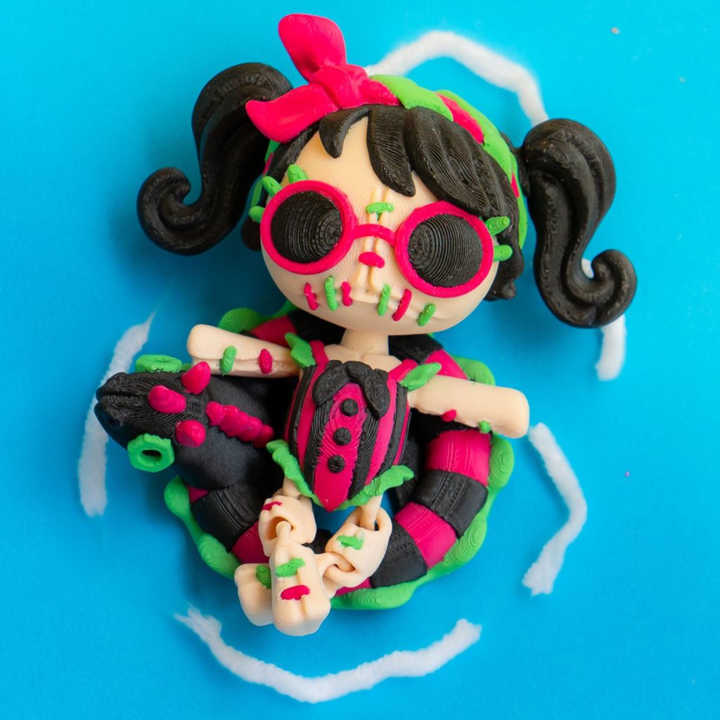 海滩恐怖女孩 Creepy Doll Sand & Waves-3D合纵社-3D打印模型STL格式3mf格式免费下载！