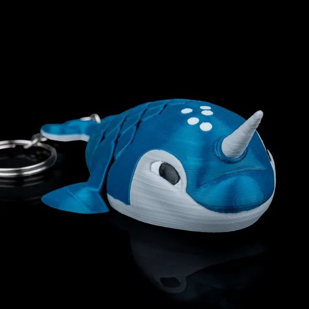 图片[3]-独角鲸钥匙链-3D合纵社-3D打印模型STL格式3mf格式免费下载！