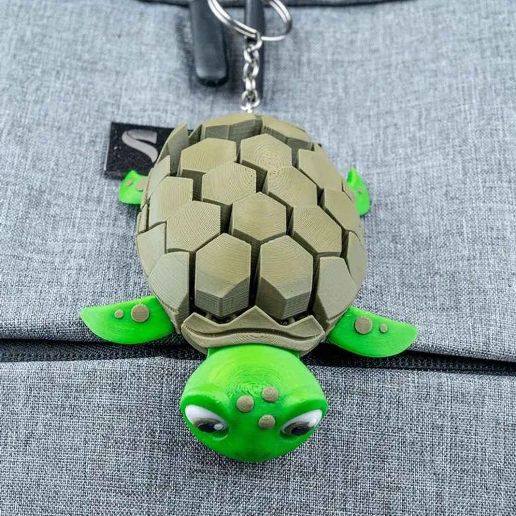 图片[2]-海龟钥匙链-3D合纵社-3D打印模型STL格式3mf格式免费下载！