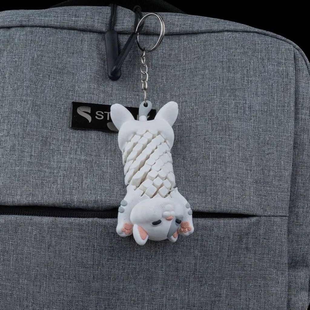 图片[2]-猫钥匙链-3D合纵社-3D打印模型STL格式3mf格式免费下载！