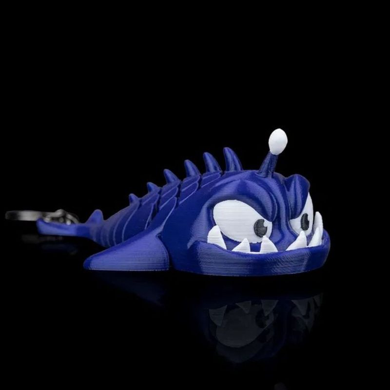 琵琶鱼钥匙链-3D合纵社-3D打印模型STL格式3mf格式免费下载!