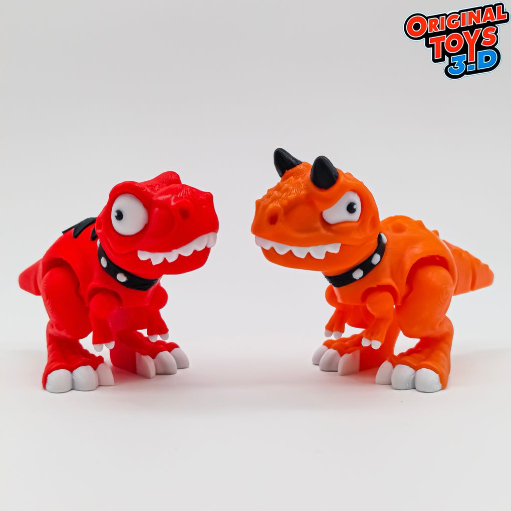 图片[3]-小食肉牛龙 钥匙链Original Toys 3D Tiny Carnotaurus-3D合纵社-3D打印模型STL格式3mf格式免费下载！