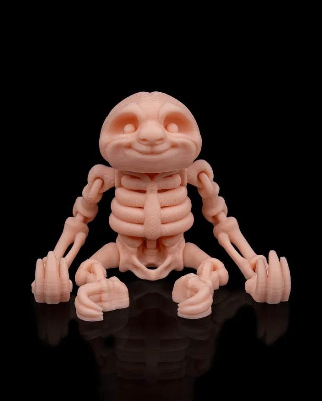 骨架树懒Skeleton Sloth-3D合纵社-3D打印模型STL格式3mf格式免费下载！