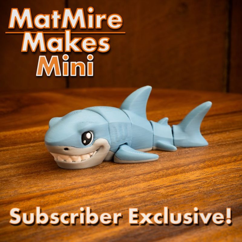 鲨鱼 MMMini_GreatWhiteShark-3D合纵社-3D打印模型STL格式3mf格式免费下载!