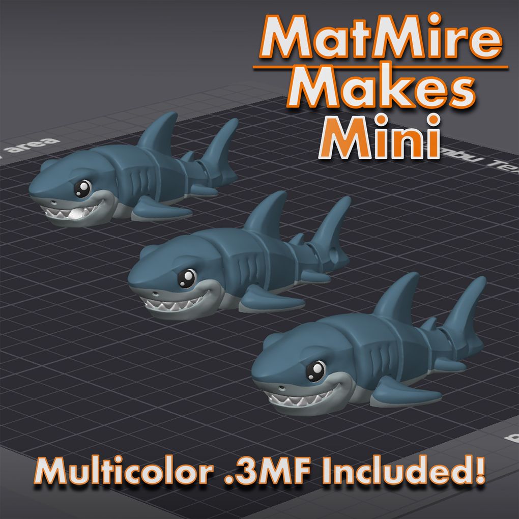图片[2]-鲨鱼 MMMini_GreatWhiteShark-3D合纵社-3D打印模型STL格式3mf格式免费下载！