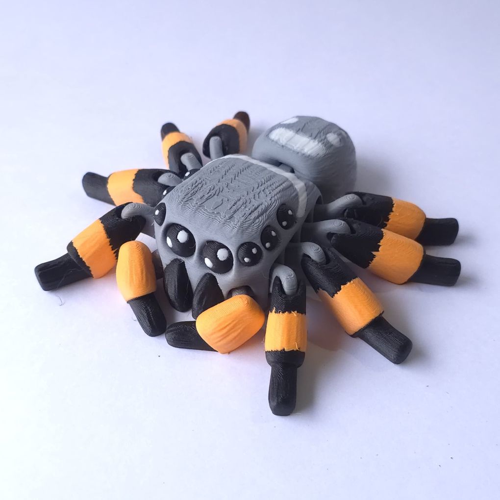 笑脸大蜘蛛Flexi smiling spider-3D合纵社-3D打印模型STL格式3mf格式免费下载！