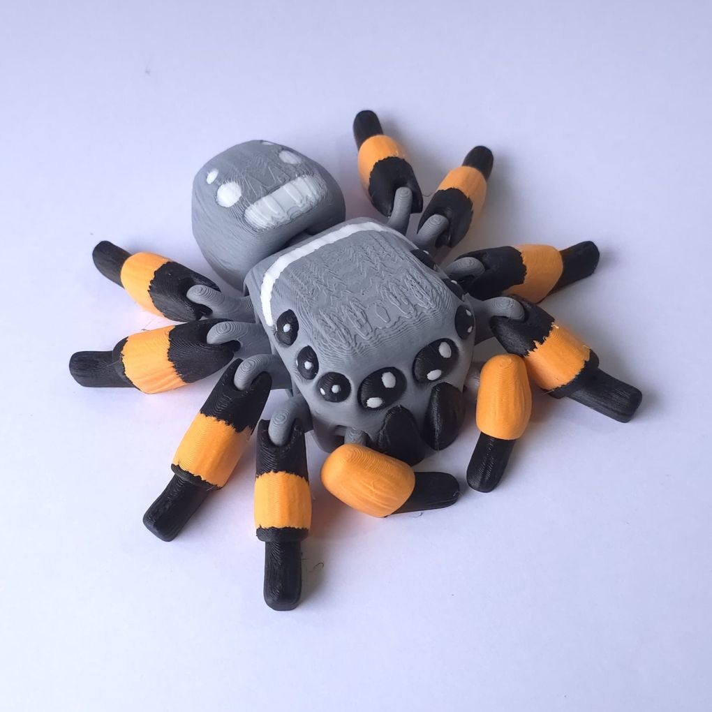 图片[3]-笑脸大蜘蛛Flexi smiling spider-3D合纵社-3D打印模型STL格式3mf格式免费下载！