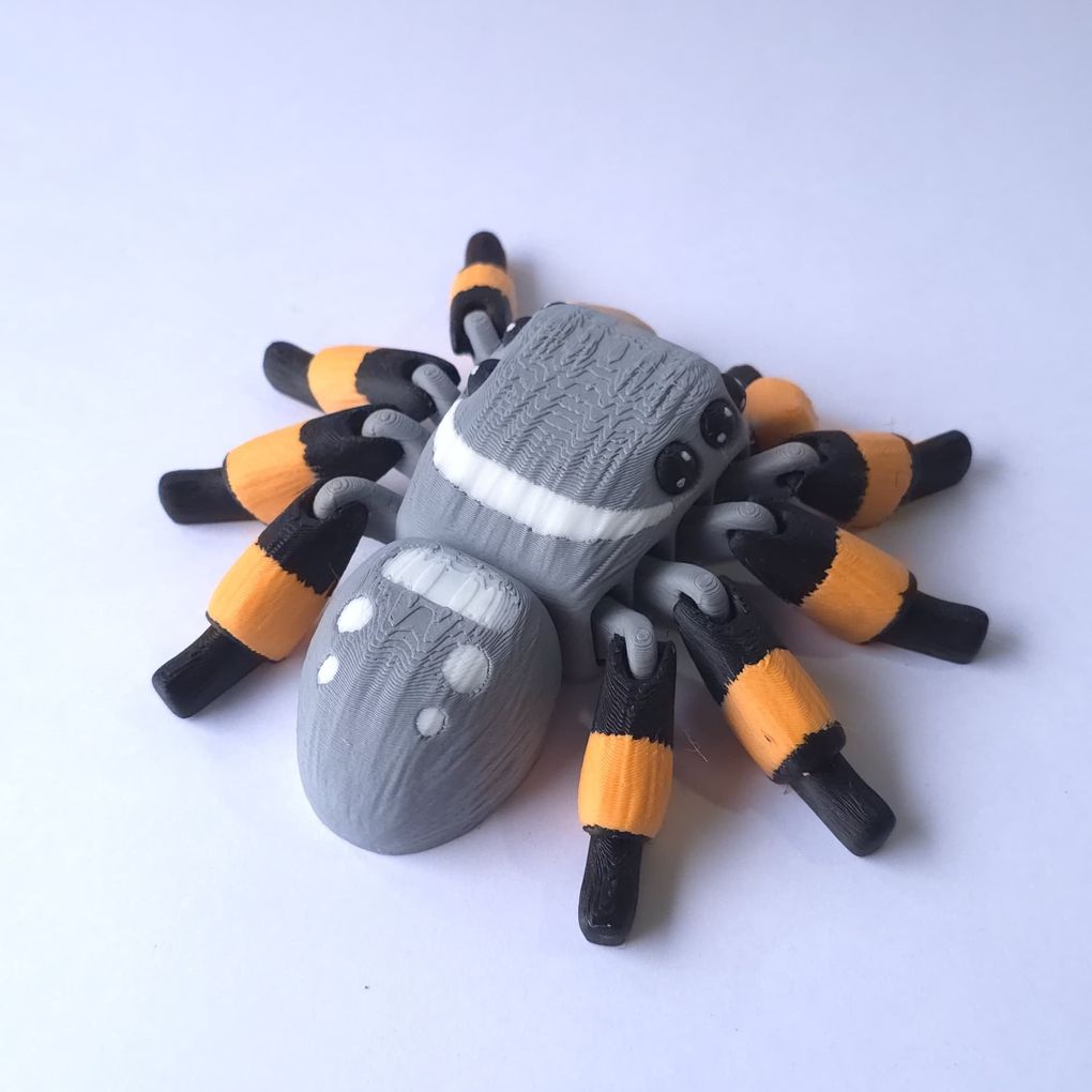 图片[2]-笑脸大蜘蛛Flexi smiling spider-3D合纵社-3D打印模型STL格式3mf格式免费下载！