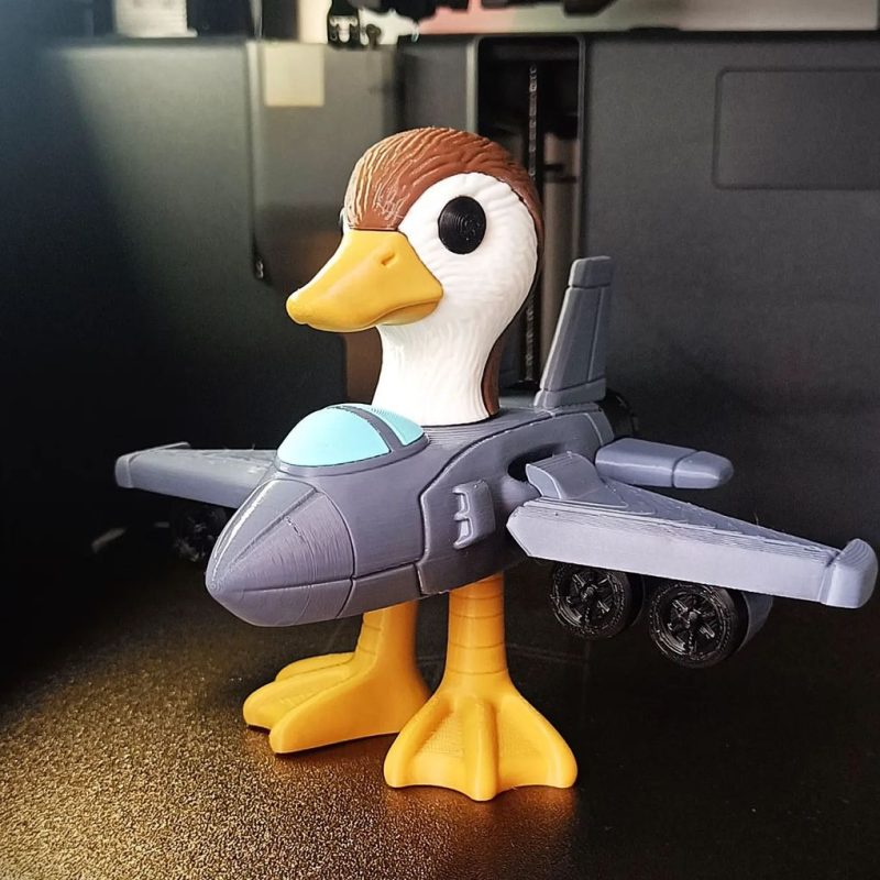 鸭头飞机兽 Bombombini_gusini_articulated-3D合纵社-3D打印模型STL格式3mf格式免费下载！