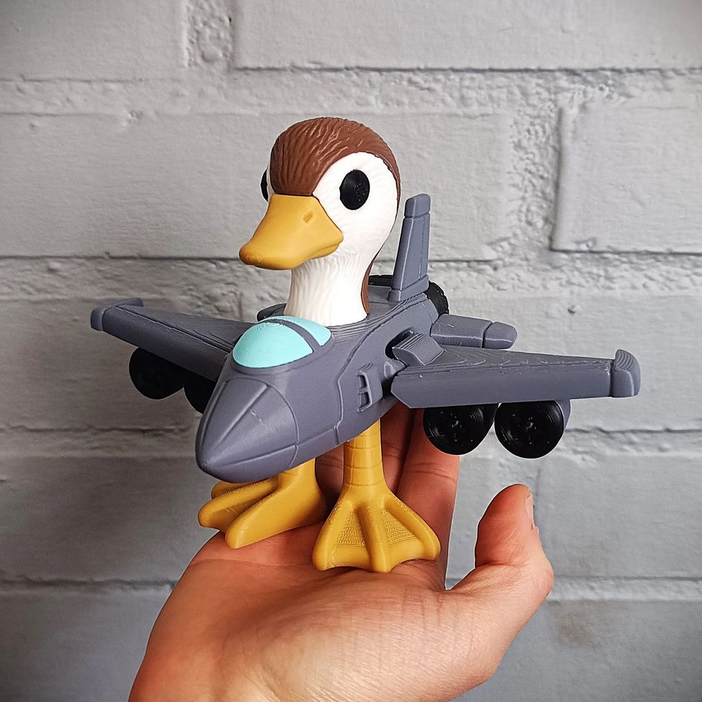 图片[2]-鸭头飞机兽 Bombombini_gusini_articulated-3D合纵社-3D打印模型STL格式3mf格式免费下载！