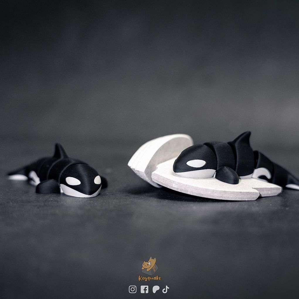 图片[2]-可爱的鲸鱼钥匙链 Orca – Keyquake-3D合纵社-3D打印模型STL格式3mf格式免费下载！