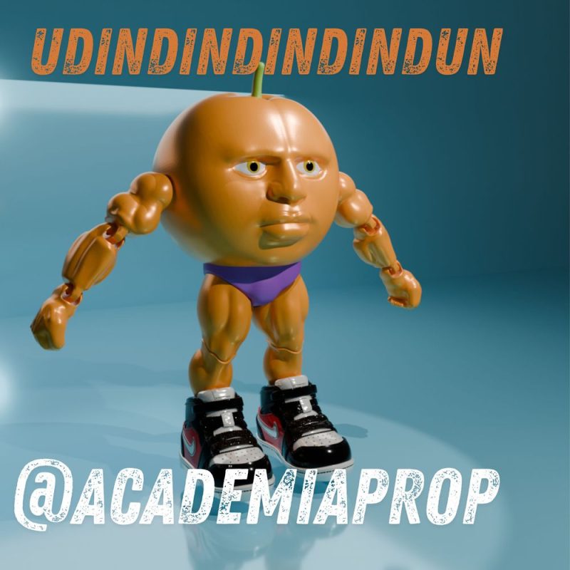 肌肉橙子-3D合纵社-3D打印模型STL格式3mf格式免费下载！