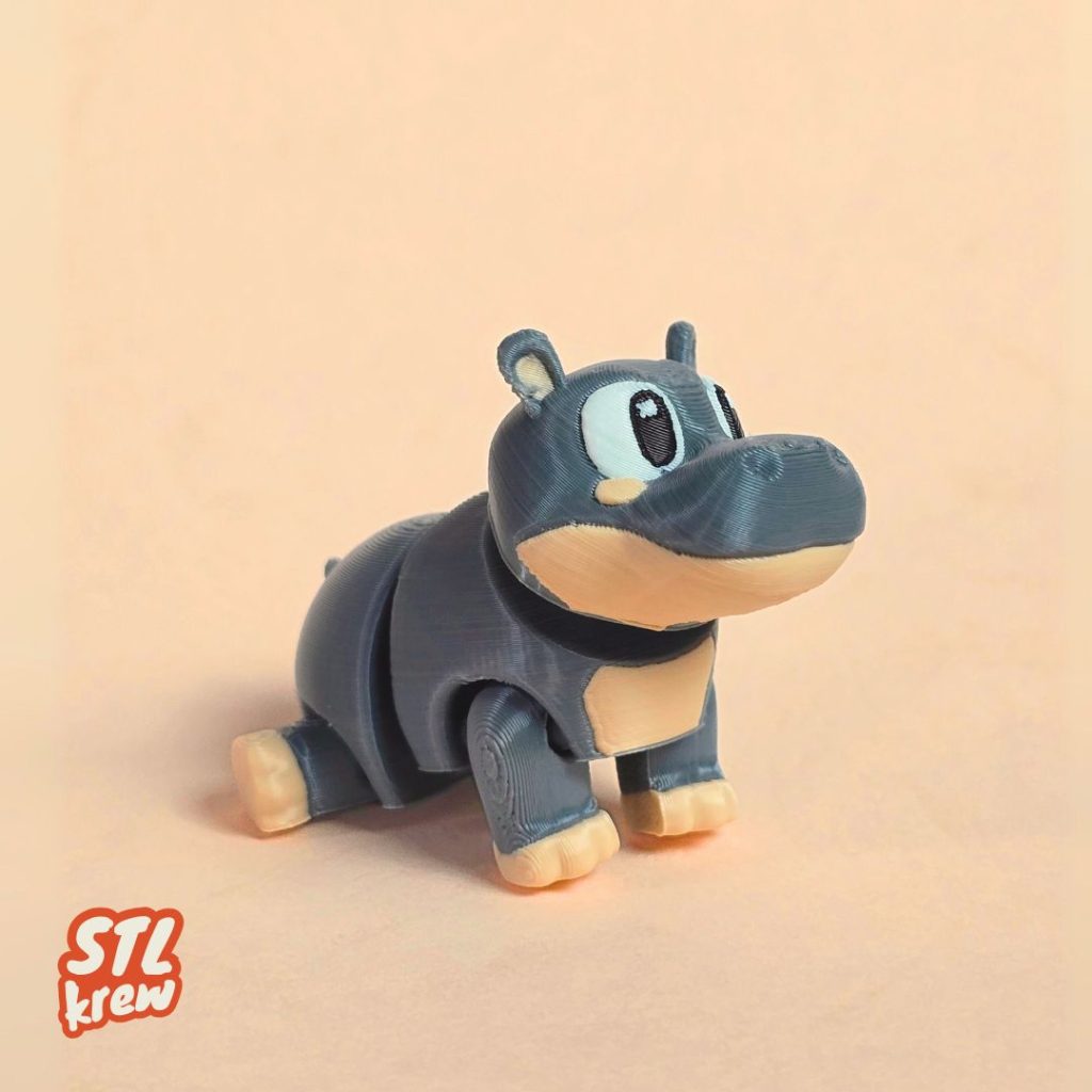 河马Hippito MultiColor @Print3DWorld-3D合纵社-3D打印模型STL格式3mf格式免费下载！