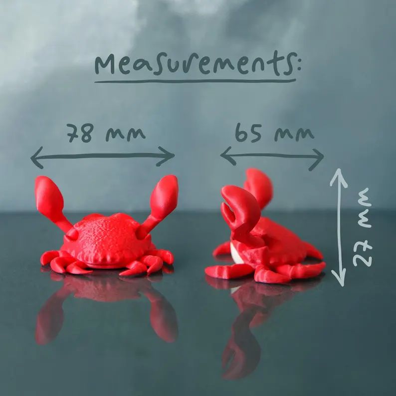 图片[4]-螃蟹便签夹Charlie the Comfort Crab-3D合纵社-3D打印模型STL格式3mf格式免费下载！