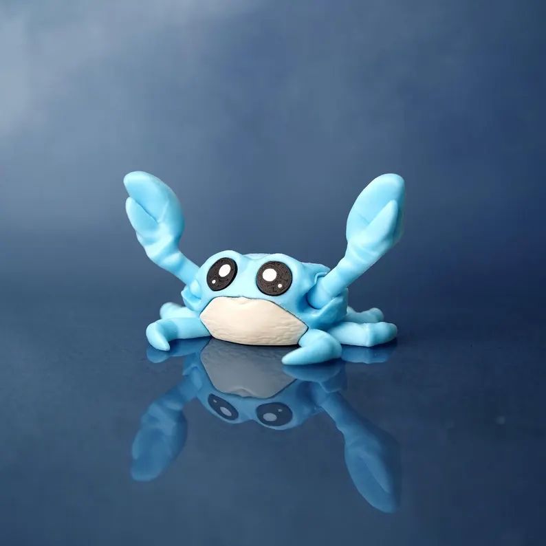 图片[2]-螃蟹便签夹Charlie the Comfort Crab-3D合纵社-3D打印模型STL格式3mf格式免费下载！