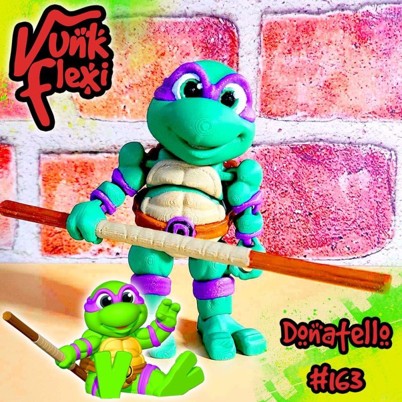 【忍者神龟】多纳泰罗teenage_mutant_ninja_turtles_donatello_multicolor-3D合纵社-3D打印模型STL格式3mf格式免费下载！