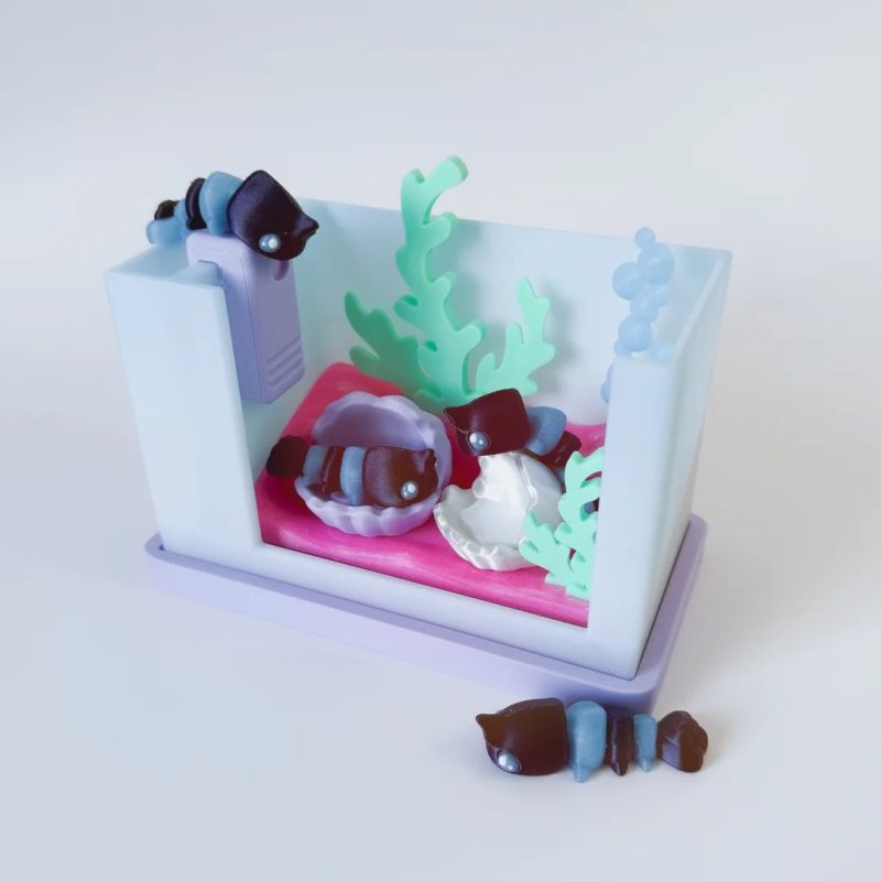 虾缸Shrimp_flexi_and_Tank-3D合纵社-3D打印模型STL格式3mf格式免费下载!