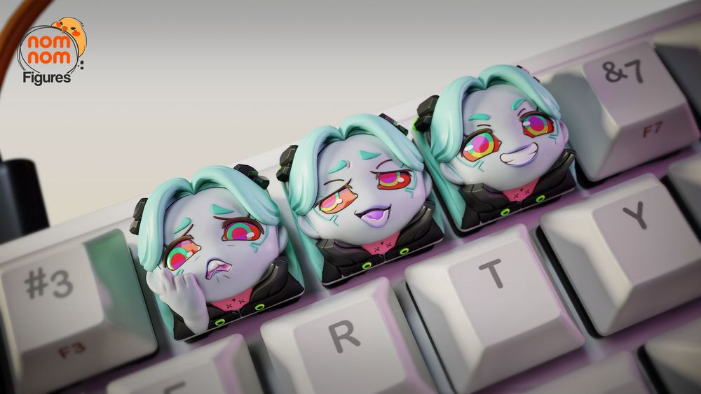 丽贝卡键盘帽-3D合纵社-3D打印模型STL格式3mf格式免费下载！
