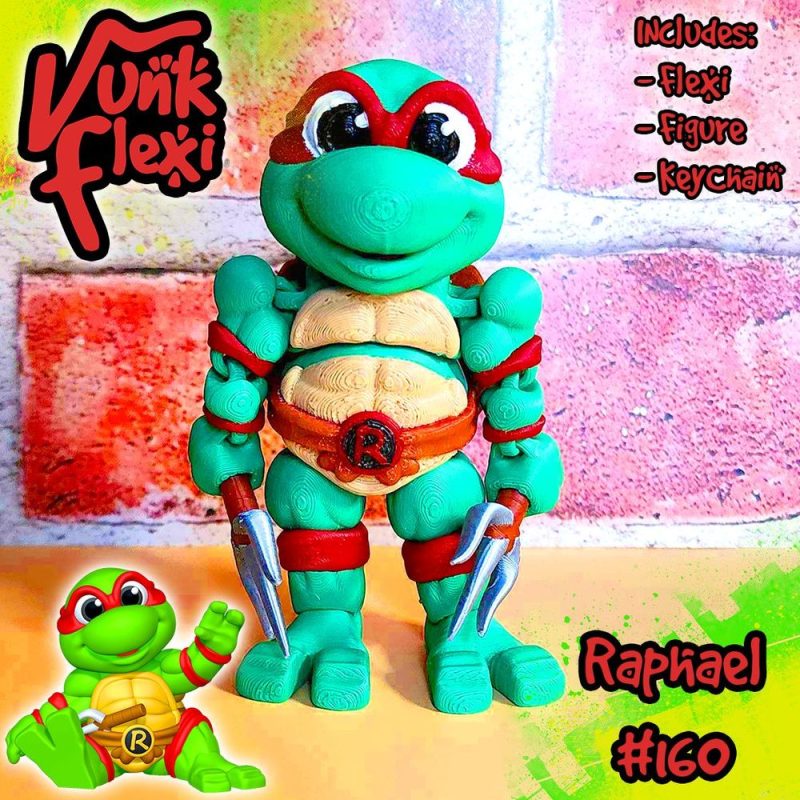 【忍者神龟】拉斐尔-3D合纵社-3D打印模型STL格式3mf格式免费下载！