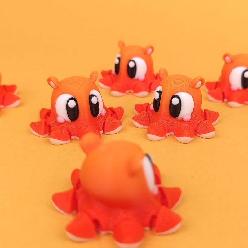 烙饼章鱼-3D合纵社-3D打印模型STL格式3mf格式免费下载！