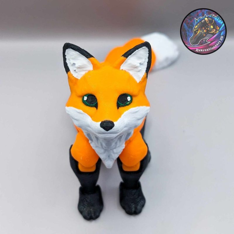 狐狸Kekreations- Arctic Fox @Print3DWorld-3D合纵社-3D打印模型STL格式3mf格式免费下载！