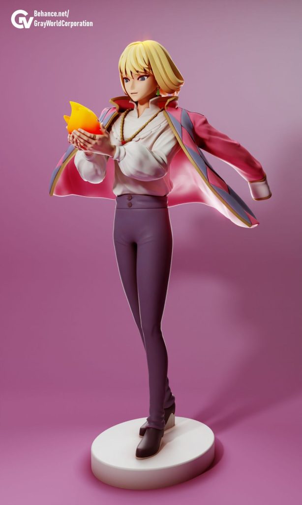 【哈尔的移动城堡】哈尔 Howl_Jenkins_Pendragon-3D合纵社-3D打印模型STL格式3mf格式免费下载！