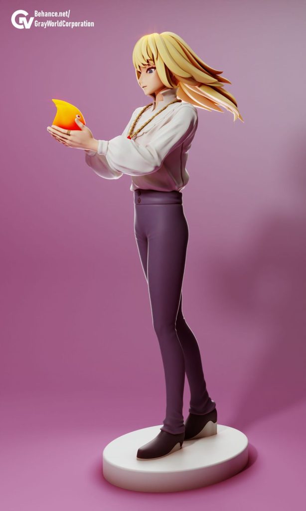 图片[3]-【哈尔的移动城堡】哈尔 Howl_Jenkins_Pendragon-3D合纵社-3D打印模型STL格式3mf格式免费下载！