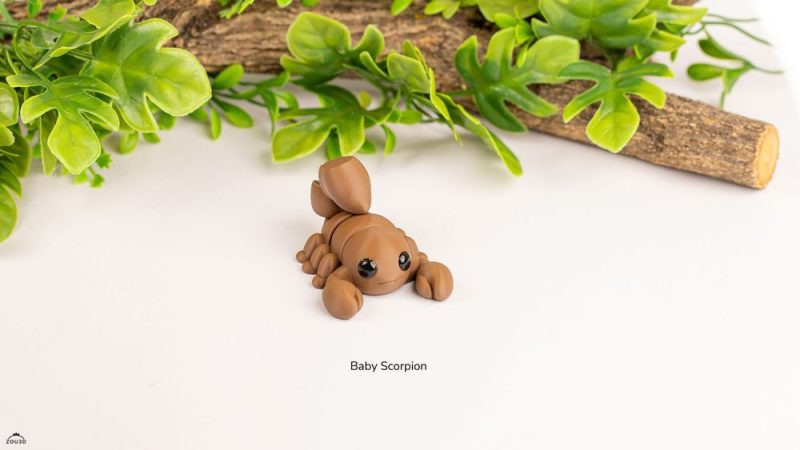 蝎子 Baby_Scorpion-3D合纵社-3D打印模型STL格式3mf格式免费下载！