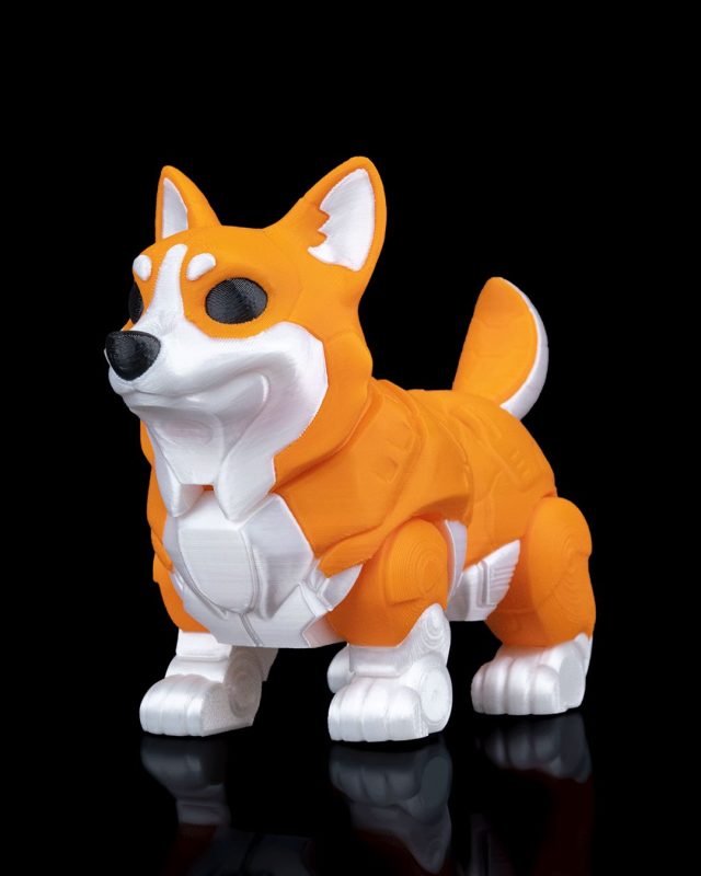 机械柯基-3D合纵社-3D打印模型STL格式3mf格式免费下载！