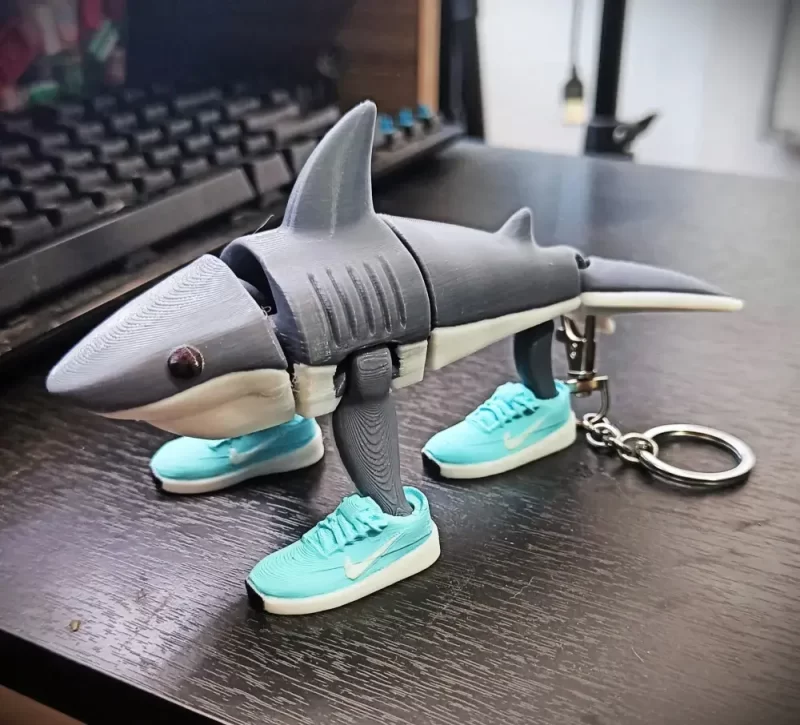 耐克鲨鱼 Tralalero tralala-3D合纵社-3D打印模型STL格式3mf格式免费下载！