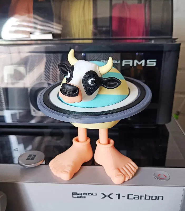 土星小牛-3D合纵社-3D打印模型STL格式3mf格式免费下载！