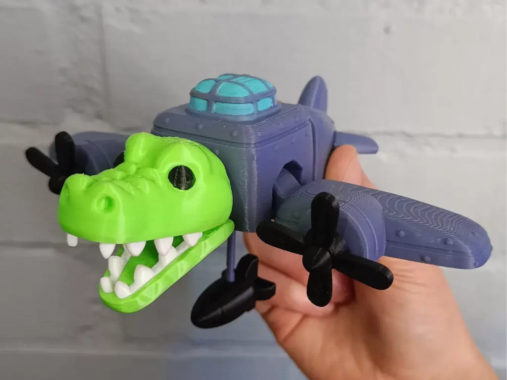 图片[3]-轰炸机鳄鱼-3D合纵社-3D打印模型STL格式3mf格式免费下载！