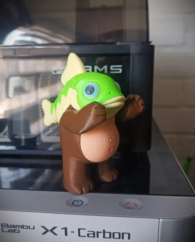 Tripi tropi tropa tripa鱼头熊身兽-3D合纵社-3D打印模型STL格式3mf格式免费下载！