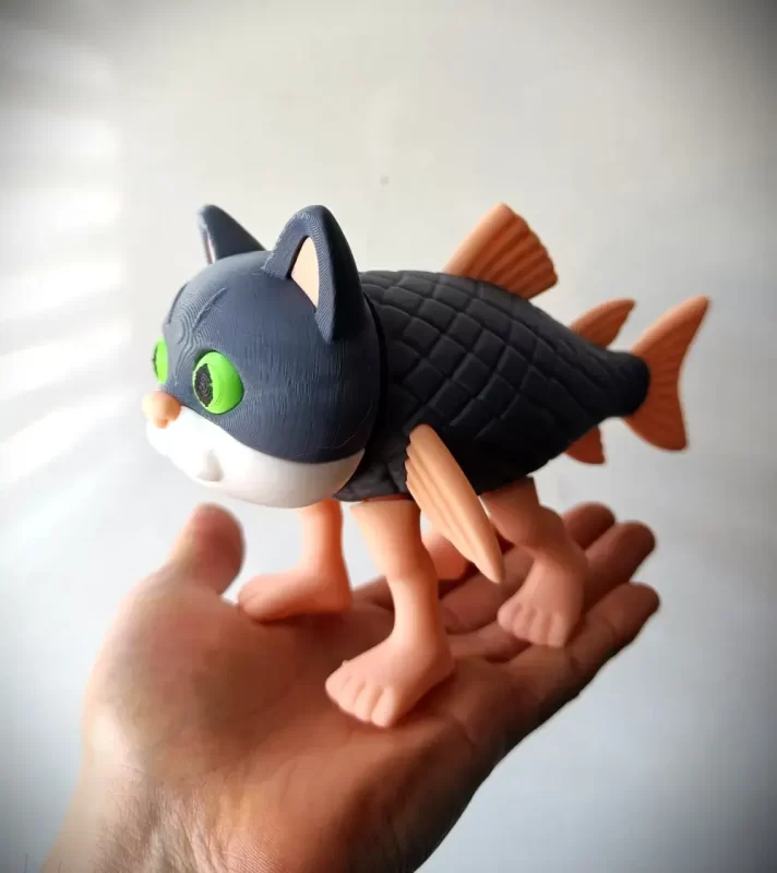 猫头鱼身 Trulimero Trulichina-3D合纵社-3D打印模型STL格式3mf格式免费下载！