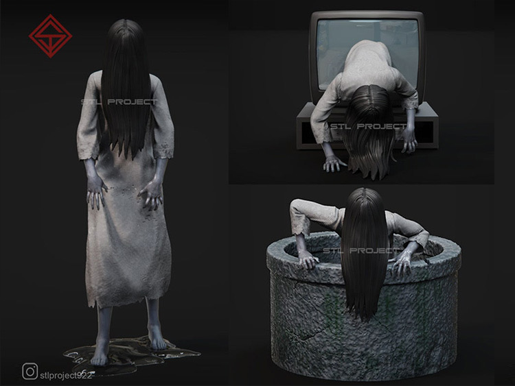 图片[4]-【午夜凶铃】贞子-3D合纵社-3D打印模型STL格式3mf格式免费下载！