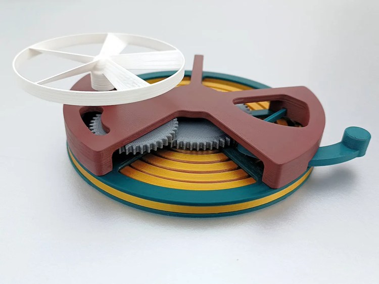 螺旋桨发射器-3D合纵社-3D打印模型STL格式3mf格式免费下载！