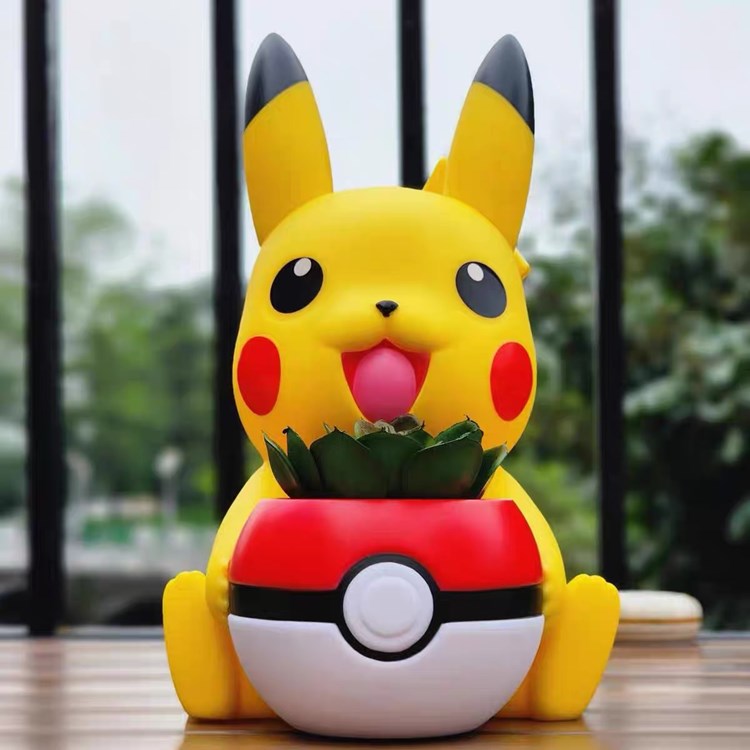 【宠物小精灵】皮卡丘花盆-3D合纵社-3D打印模型STL格式3mf格式免费下载！