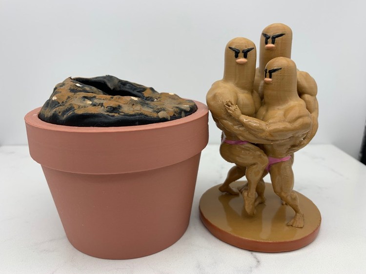 【宠物小精灵】地鼠三兄弟进化肌肉版-3D合纵社-3D打印模型STL格式3mf格式免费下载！