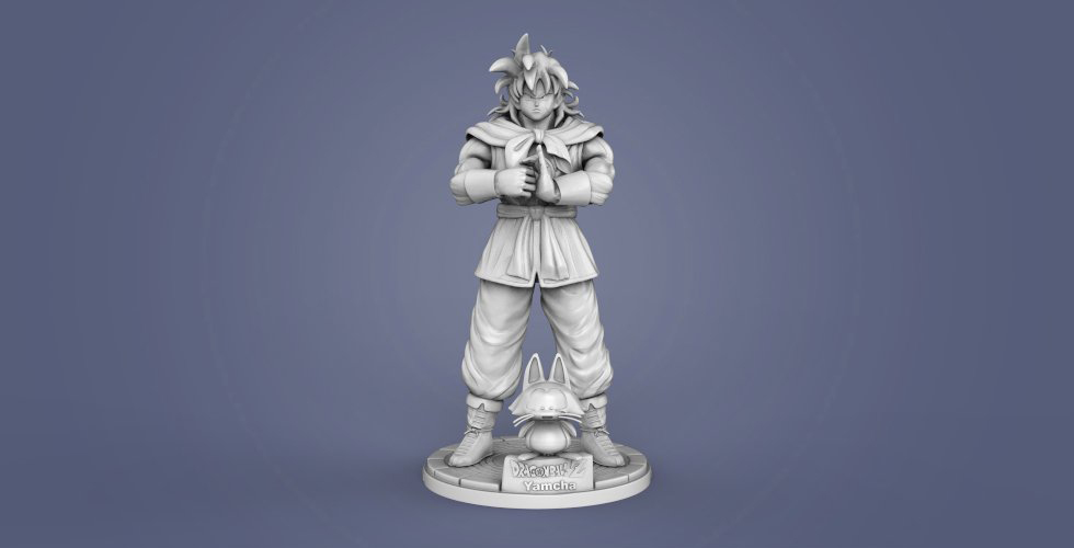 【龙珠】Yamcha 雅木茶-3D合纵社-3D打印模型STL格式3mf格式免费下载！