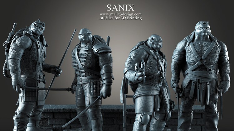 图片[4]-【忍者神龟】忍者神龟-3D合纵社-3D打印模型STL格式3mf格式免费下载！