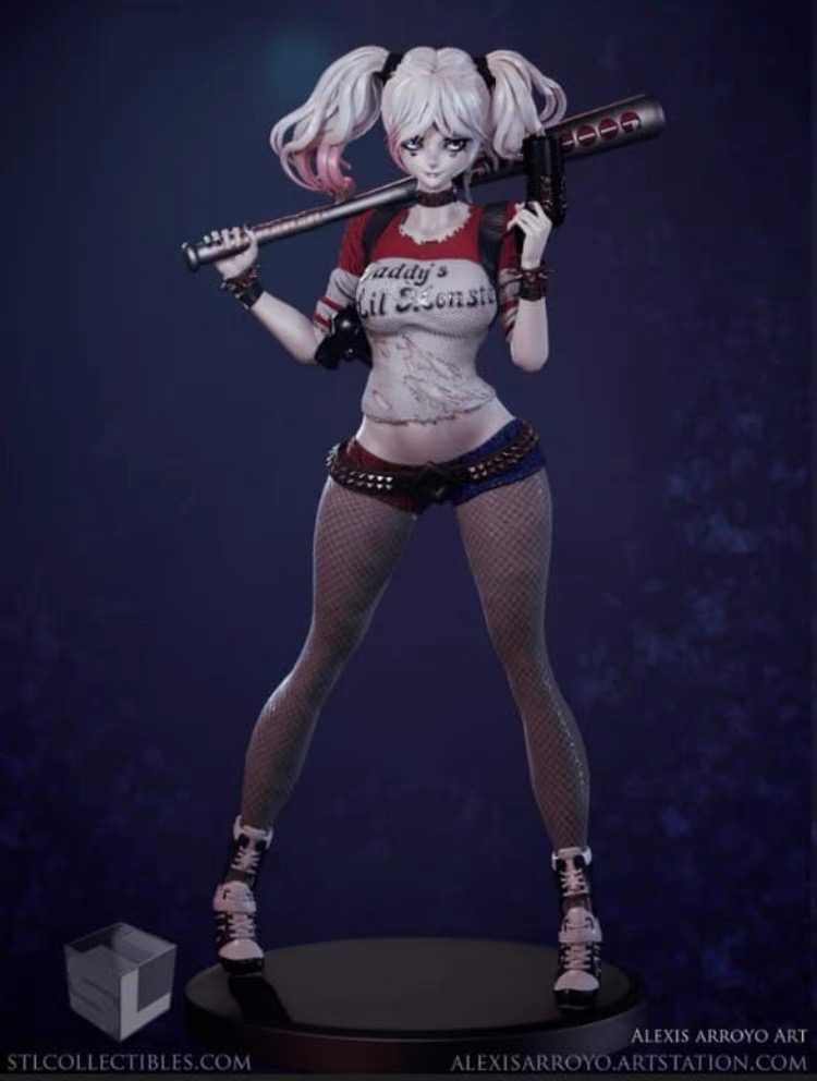 图片[2]-【自杀小队】小丑女-3D合纵社-3D打印模型STL格式3mf格式免费下载！