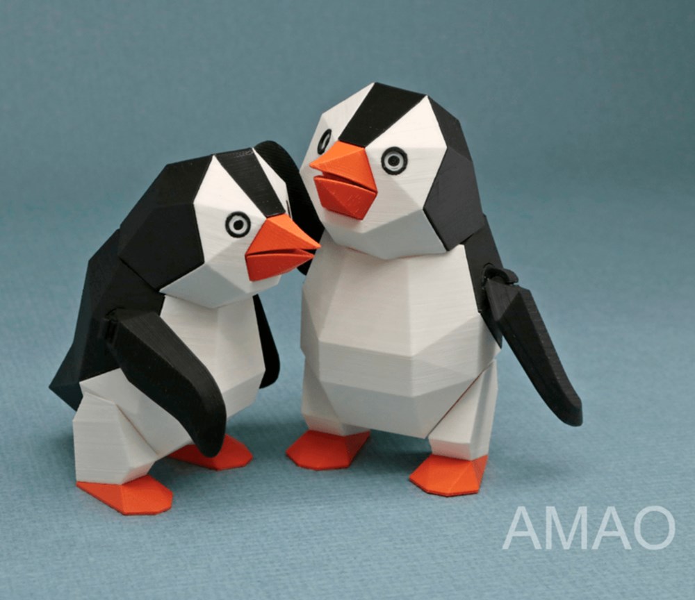 图片[2]-关节可活动的企鹅-3D合纵社-3D打印模型STL格式3mf格式免费下载！