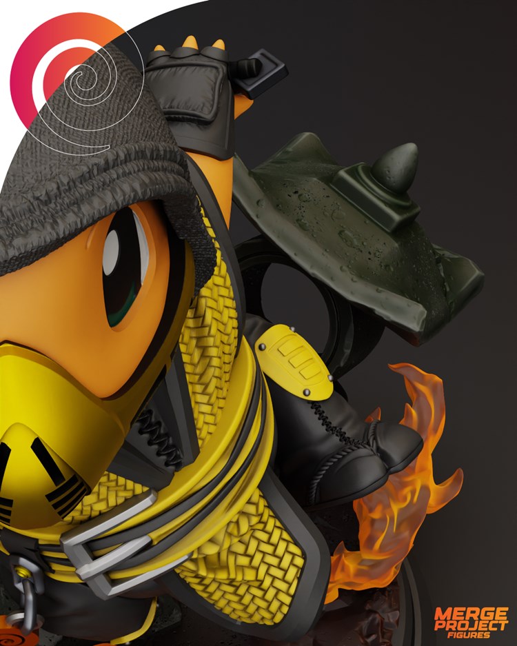 图片[3]-【宠物小精灵】小火龙忍者版-3D合纵社-3D打印模型STL格式3mf格式免费下载！