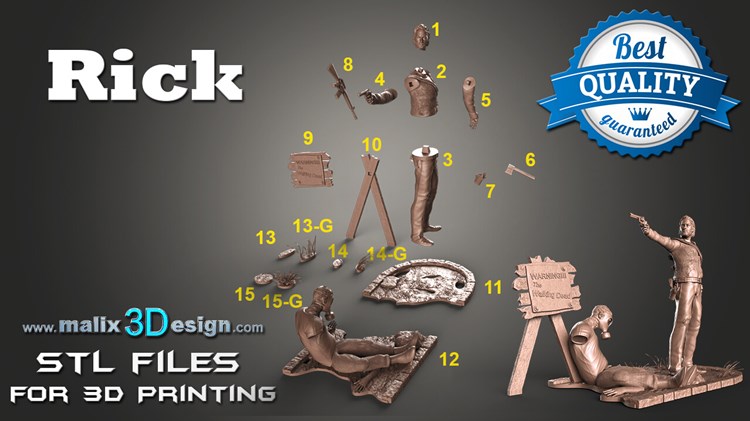图片[2]-【行尸走肉】瑞克-3D合纵社-3D打印模型STL格式3mf格式免费下载！