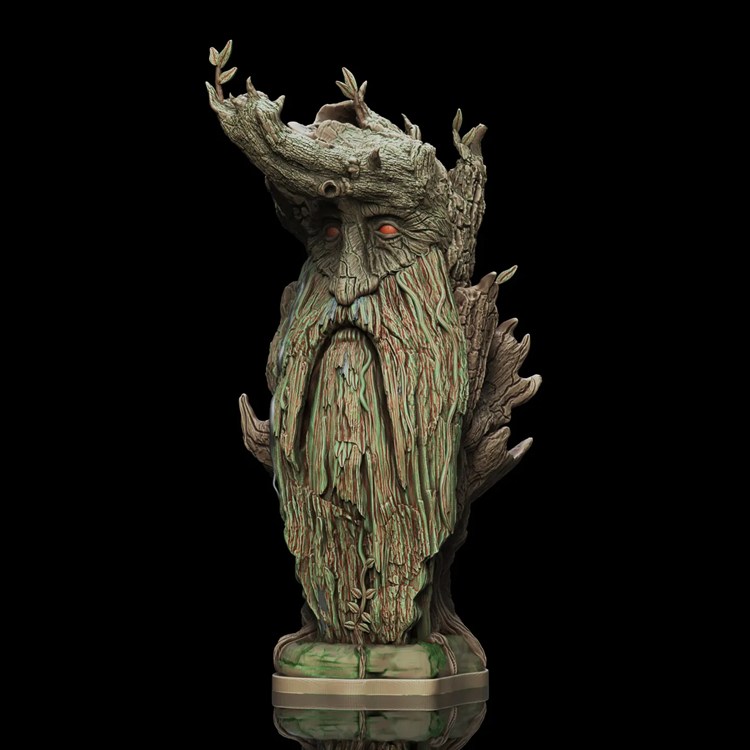 树人半身像-3D合纵社-3D打印模型STL格式3mf格式免费下载！