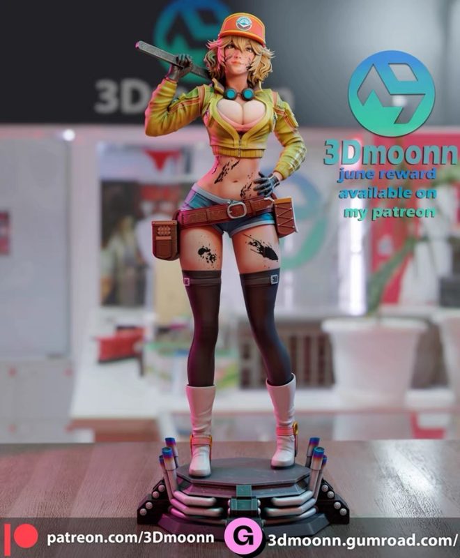 【最终幻想】希德妮-奥拉姆-3D合纵社-3D打印模型STL格式3mf格式免费下载！