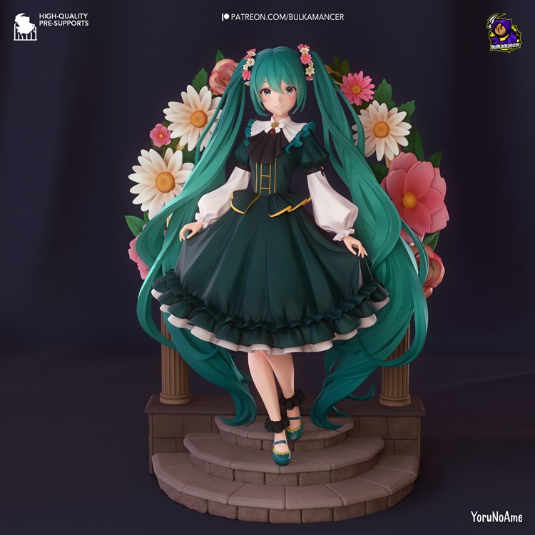 初音未来-3D合纵社-3D打印模型STL格式3mf格式免费下载！