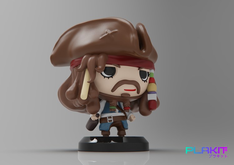 图片[3]-加勒比海盗-杰克·斯派洛-3D合纵社-3D打印模型STL格式3mf格式免费下载！